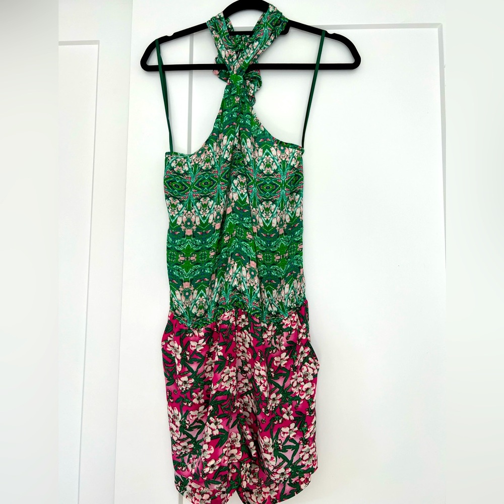 BCBG Silk, Floral Romper